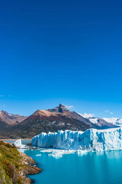 Panorama ledovce Perito Moreno v Patagonii — Stock fotografie