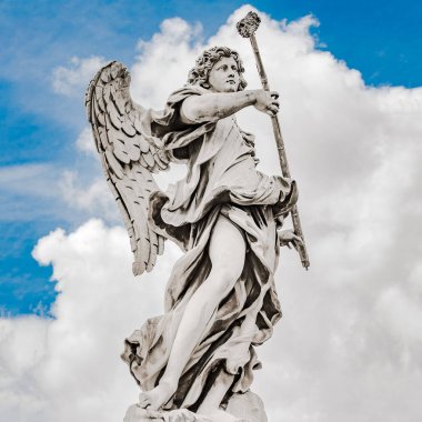 Kutsal melekle köprü Saint Angelo, Roma, İtalya
