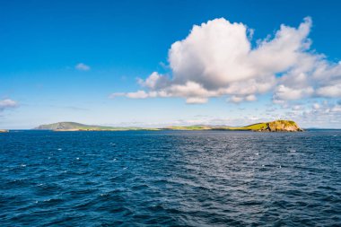 Atlantik Okyanusu Adaları İzlanda giderken görünümü