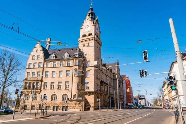 Stadhuis genaamd Rathaus Wahren in Leipzig, Duitsland — Stockfoto
