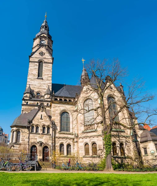 Michaeliskirche - evangelisatorkerk in Leipzig, Duitsland — Stockfoto