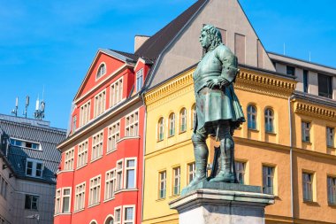 Ünlü Alman besteci George Frideric Handel Hal içinde Anıtı