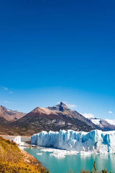 Panorama des Gletschers perito moreno in Patagonien — Stockfoto
