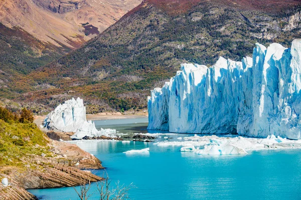 Panorama över glaciären Perito Moreno i Patagonien — Stockfoto