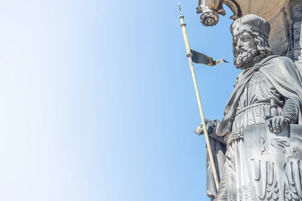 Statue des Ritters im Veitsdom in Prag, tschechische Abfuhr — Stockfoto