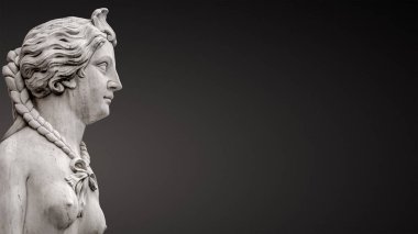 Güzel Mısır sfenksinin heykeli, bir aslan ve bir wo 'nun birleşimi.