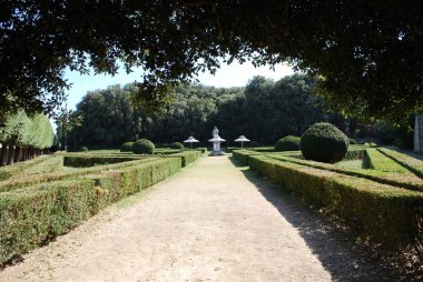 Kültür mantarı Leonini kamu bahçeleri içinde San Quirico d'Orcia