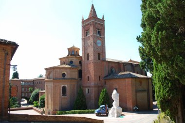 Abbey Monte Oliveto Maggiore, Asciano, Siena, Toskana, İtalya, 7 Eylül 2009.