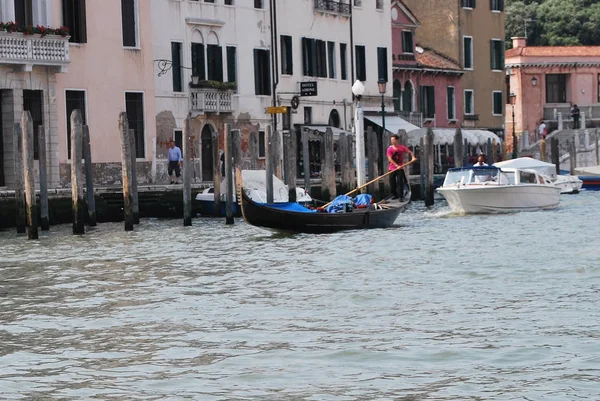 Гондоли Їздити Каналах Венето Венеції — стокове фото