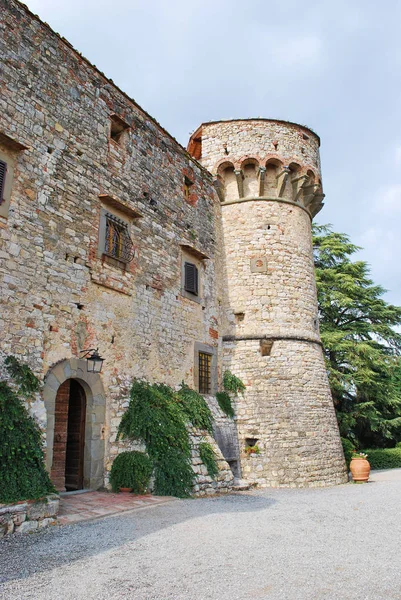 Gaiole Chianti Siena Toskana Italien September 2009 Schloss Meleto Chianti — Stockfoto