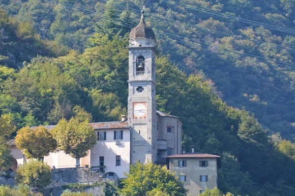 Santuário Madonna Del Soccorso Tremezzina Como Lombardia Itália Setembro 2017 — Fotografia de Stock