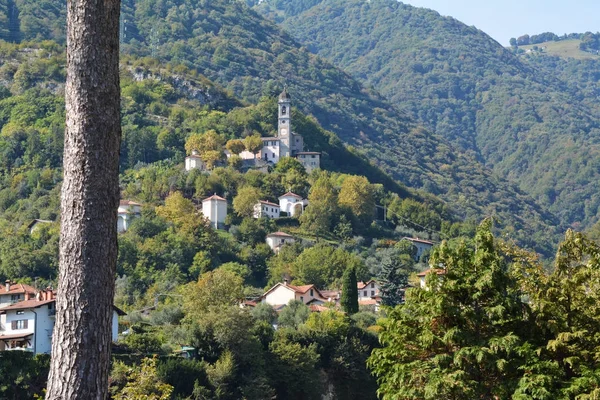 Sanktuarium Madonna Del Soccorso Ossuccio Como Lombardia Włochy — Zdjęcie stockowe