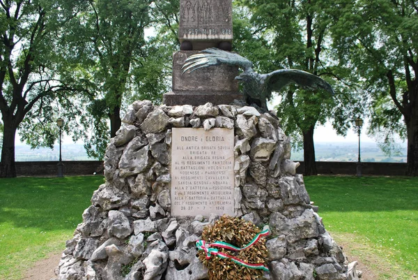 Kriegerdenkmal Volta Mantovana Mantova Lombardei Italien — Stockfoto