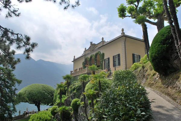 Loggia Villa Del Balbianello Från Trädgården Tremezzina Como Lombardiet Italien — Stockfoto