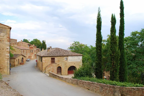 Montalcino Siena Toscana Italia Septiembre 2019 Casco Antiguo Lucignano Asso — Foto de Stock