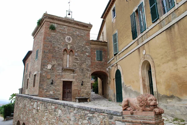 Village Lucignano Asso Montalcino Sienne Toscane Italie — Photo