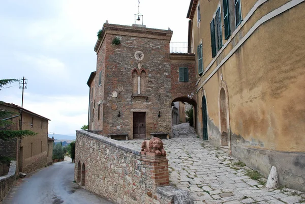 Montalcino Siena Toskania Włochy Września 2019 Stara Wioska Lucignano Asso — Zdjęcie stockowe