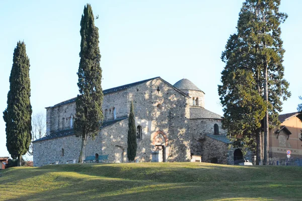 Basílica San Vincenzo Galliano Cantu Como Lombardía Italia Enero 2016 — Foto de Stock