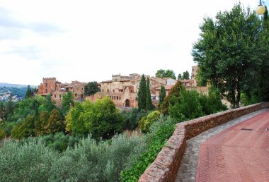 Certaldo Şehir Merkezi, Firenze, Toskana, İtalya, 09 Eylül 2009.