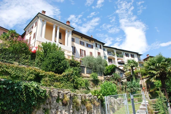 Villa Pia Edificio Storico Nella Cittadina Porza Canton Ticino Svizzera — Foto Stock
