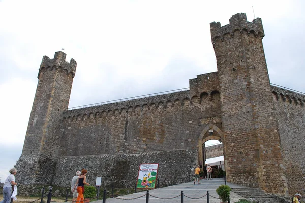 Castle Montalcino Siena Tuscany Italy September 2009 — Stock Photo, Image