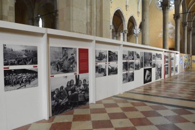 Bassano del Grappa, Vicenza, Veneto, İtalya, 06 Eylül 2015, Tempio Ossario (mezarda Tapınağı).