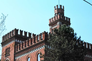 Crespi Castle d'Adda - Capriate San Gervasio, Bergamo, Lombardy, İtalya.