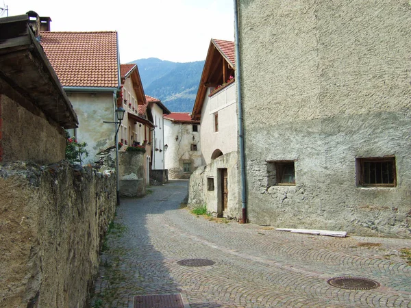 Pueblo Glorenza Tirol Del Sur Trentino Alto Adigio Italia Agosto —  Fotos de Stock