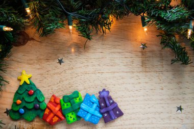 Tasarım için el yapımı Noel süslemeleri