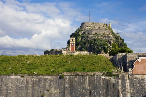 Veduta della vecchia fortezza di Corfù — Foto Stock