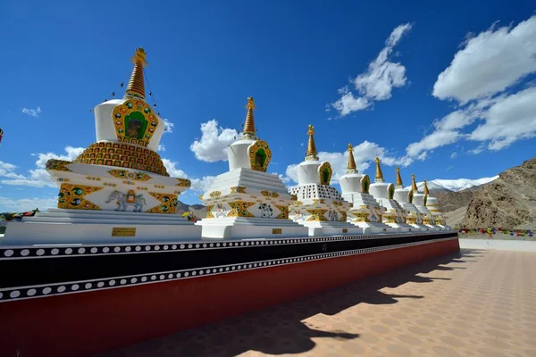 Stupas at Thiksey Monastery in Ladakh — Stock Photo, Image