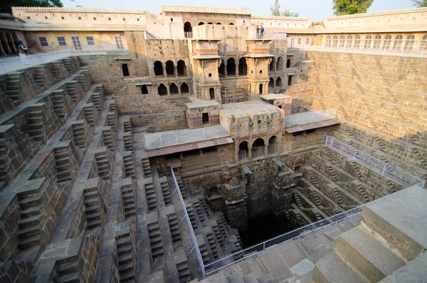 Majestuoso Chand Baori Stepwell Sido Lugar Para Muchas Películas Antiguo — Foto de Stock