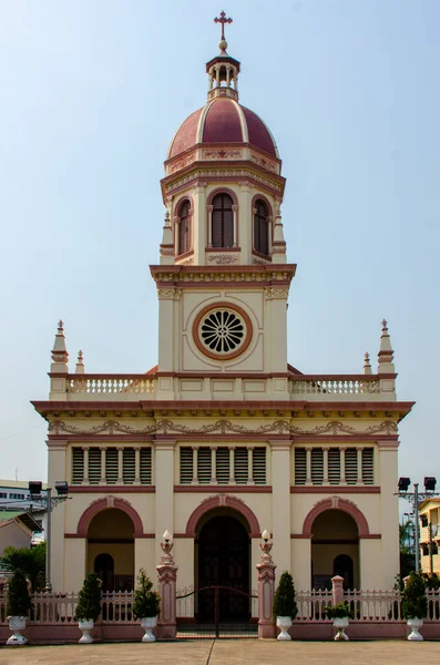 Εκκλησία Santa Cruz Του 18Ου Αιώνα Στην Μπανγκόκ Ιδρύθηκε Από — Φωτογραφία Αρχείου