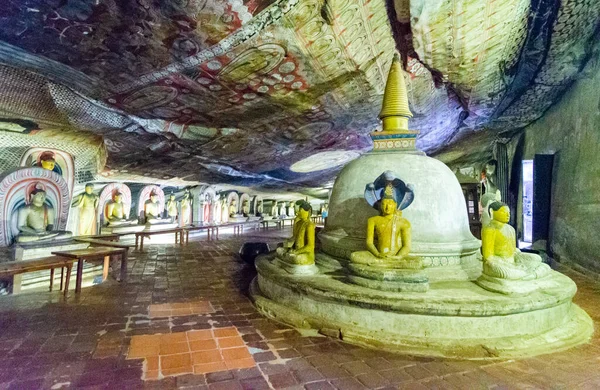 Den Heliga Grottan Tempel Komplex Dambulla Som Daterar Sig Till — Stockfoto