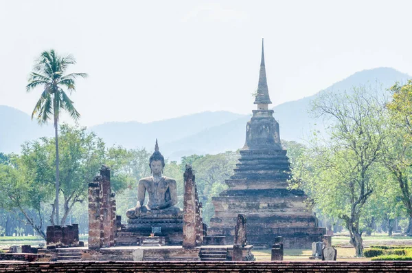 Wat Mahathat harabeleri, 12. yüzyılın başkenti Siam 'da (Tayland), Sukhothai eyaletinde..