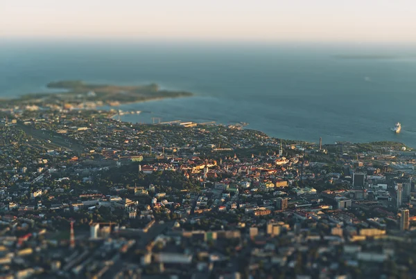 Aerial view of Old Tallinn, Estonia. — Stock Photo, Image
