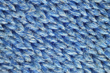 Mikroskobik dünya. Mikrofiber kumaş mikroskop altında.