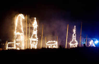 Tallinn ışık gösterisi Lasnamae.