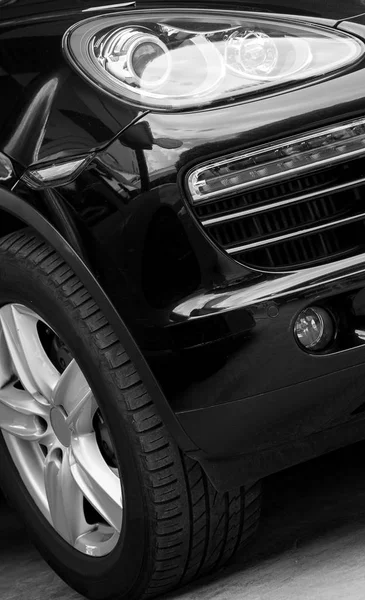 Part of car model. Black and white. — Stock Photo, Image