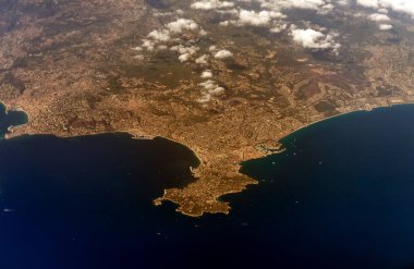 Antibes, Fransa'nın havadan görünümü.