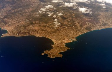 Antibes, Fransa'nın havadan görünümü.