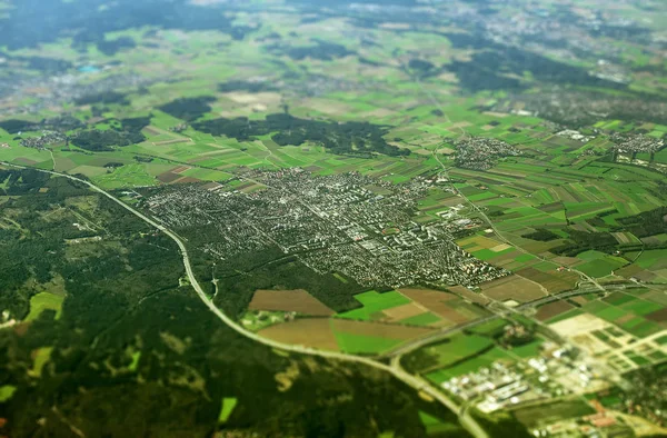 Veduta aerea di Germering in Baviera, Germania . — Foto Stock