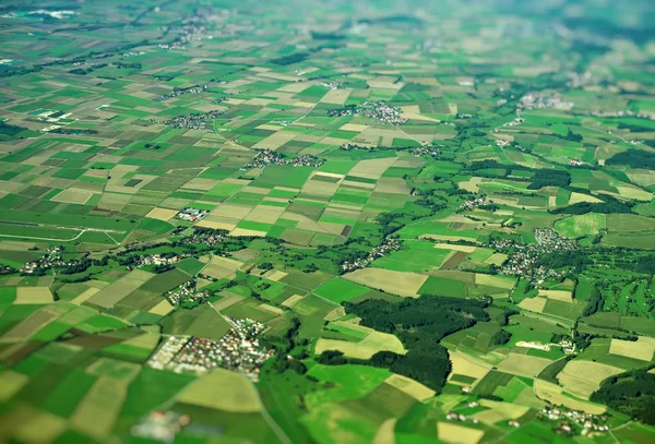 Vista aérea de las tierras de cultivo en Alemania . — Foto de Stock