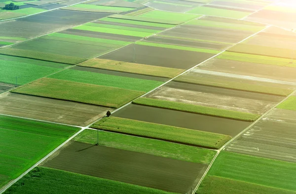 Veduta aerea dei terreni agricoli in Germania . — Foto Stock