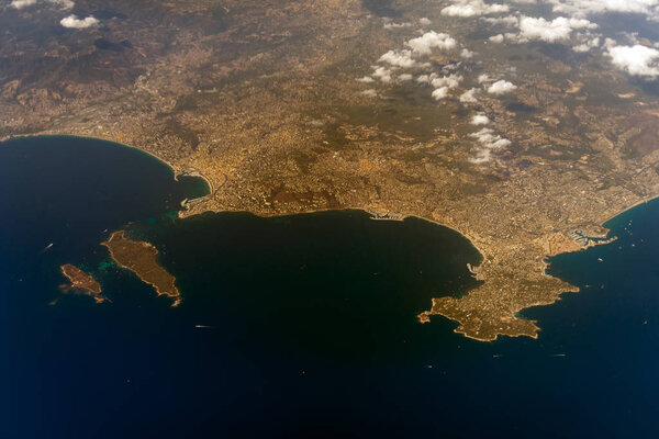 Aerial view of Cannes, France. — Stock Image Aerial view of Cannes, France. Stock Image