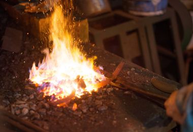 At nalı yapımında. Forge sıcak nal.
