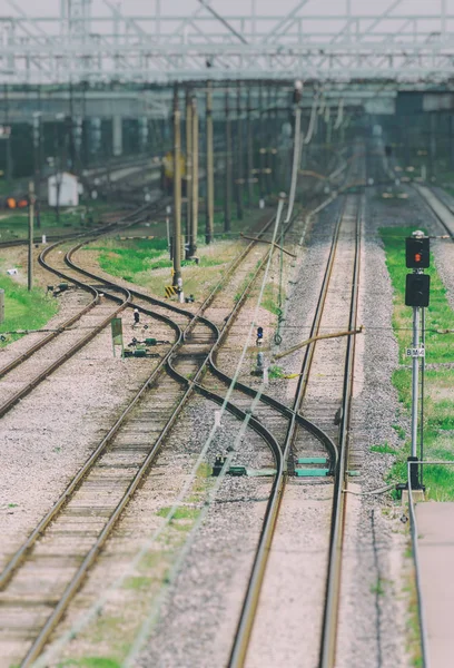 View of railroad junction. — Stock Photo, Image