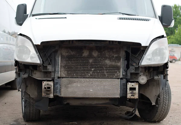 Auto dopo l'incidente nel parcheggio . — Foto Stock