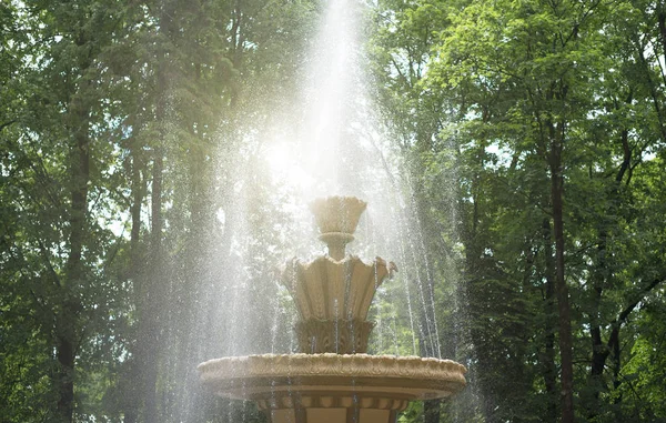 Big fountain in the city park. — Stock Photo, Image