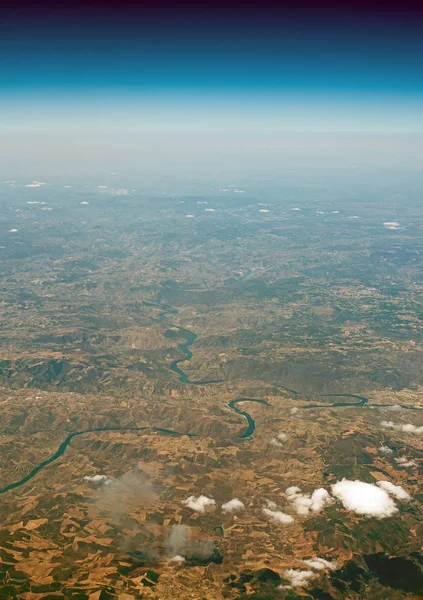 Řeka v pohoří na poloostrově Pyrenejském — Stock fotografie